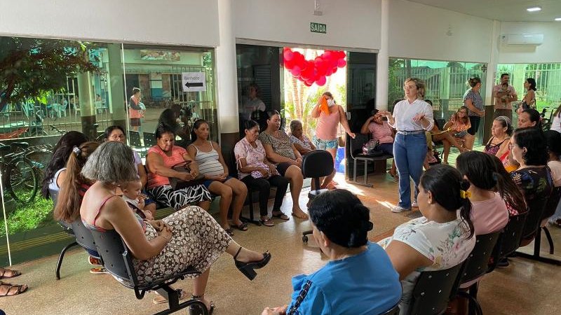 Foto 8 da matéria: Unidade Básica de Saúde do bairro Cidade Alta de Rolim de Moura promoveu um evento em comemoração ao dia das mães