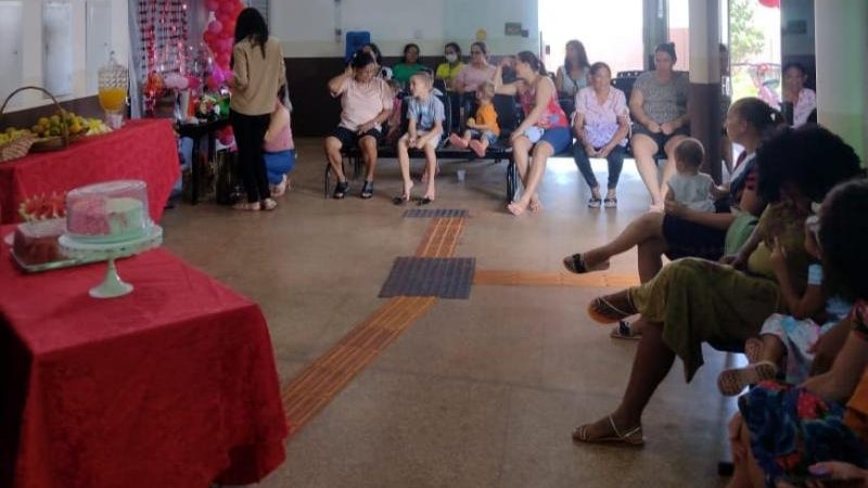 Foto 2 da matéria: Unidade Básica de Saúde do bairro Cidade Alta de Rolim de Moura promoveu um evento em comemoração ao dia das mães