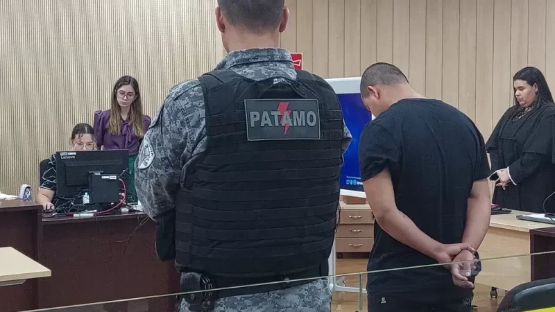 Wesley Batista Carvalho foi julgado e condenado pelo feminicidio em Ariquemes — Foto: Rede Amazônica