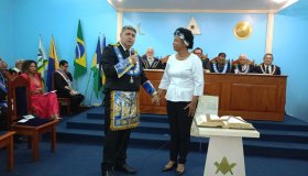 Deputada federal Sílvia Cristina participa da posse do grão mestre do Grande...