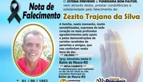 Nota de falecimento: Zezito Trajano da Silva