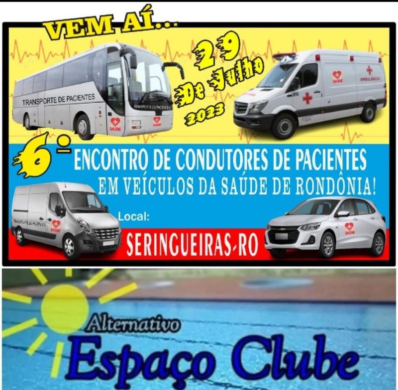 Seringueiras sedia neste sábado o 6º Encontro de Condutores de Pacientes em Veículos de Saúde de Rondônia