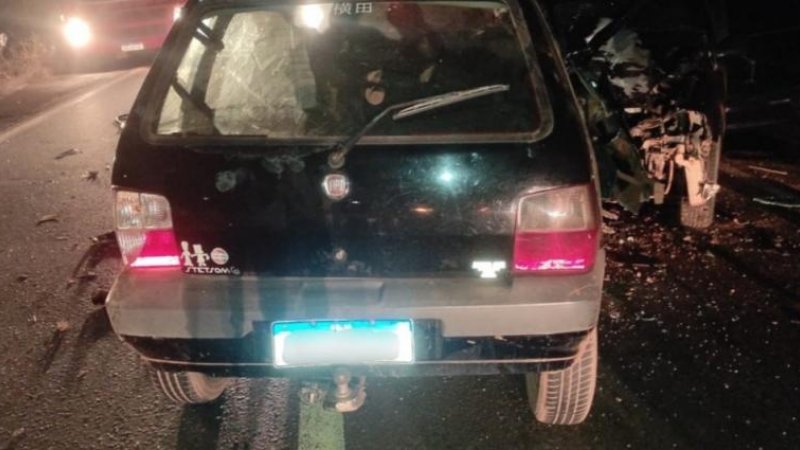 Foto 1 da matéria: Trágica colisão frontal deixa dois mortos na BR-364, entre Cacoal e Pimenta Bueno