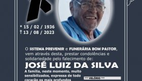 Nota de Falecimento: José Luíz da Silva
