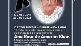 Nota de Falecimento: Ana Rosa de Amorim Kloss