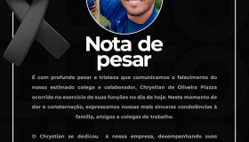 Rolim Net emite nota de pesar pela morte de Christyan de Oliveira Piazza