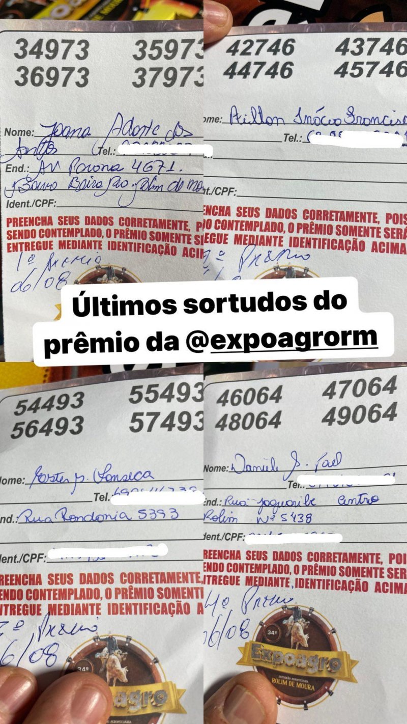 Confira os ganhadores da última noite de sorteios do Show de Prêmios da 34ª Expoagro