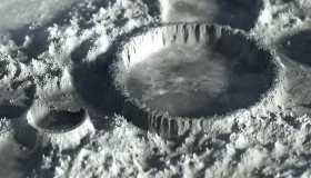 Enorme estrutura metálica é encontrada sob superfície da Lua