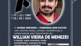 Velório do Policial Civil Willian Vieira de Menezes será em Rolim de Moura