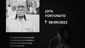 Prefeitura de Cacoal emite nota de falecimento pela morte de Jota Fortunato