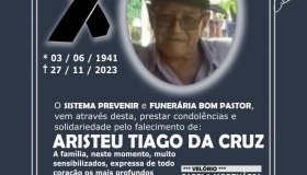 Nota de falecimento: Aristeu TIago da Cruz