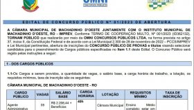 Câmara e Instituto Municipal de Previdência de Machadinho do Oeste realizam...