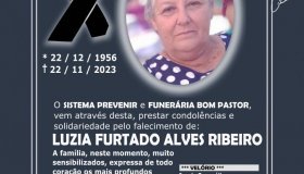 Nota de Falecimento de LUZIA FURTADO ALVES RIBEIRO