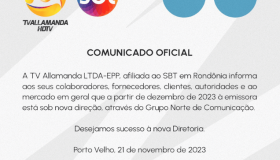 TV Allamanda informa venda para o grupo Norte de Comunicação, dono de outras...