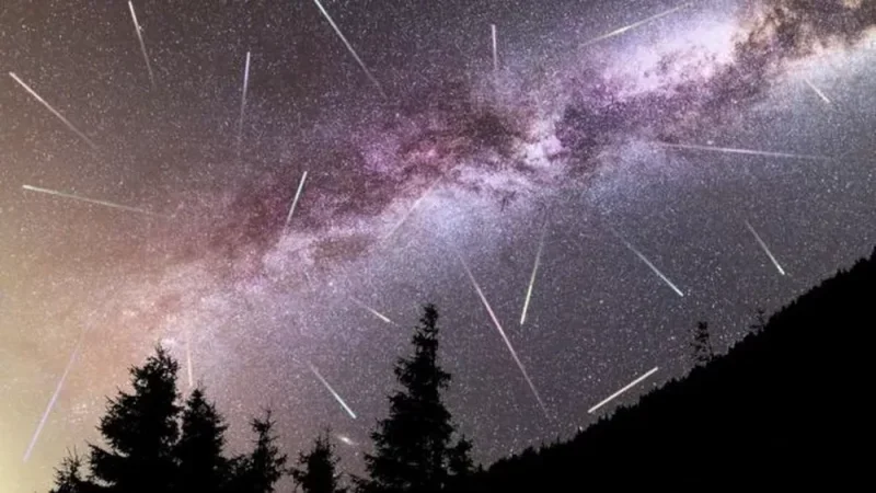 chuva de meteoros — Foto: Getty Images via BBC