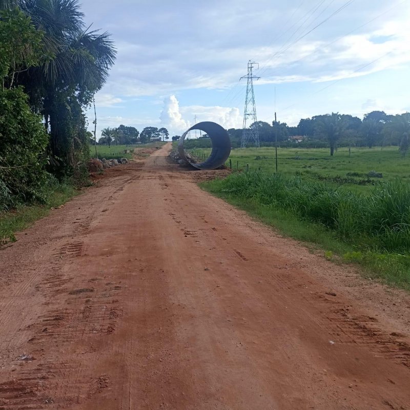Linha 188 lado sul em Rolim de Moura no km 8,5 ficará interditada por 3 dias para substituição de ponte de madeira por tubo ARMCO