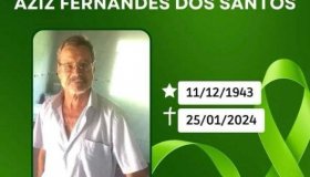 Nota de pesar do senhor Aziz Fernandes dos Santos, tio da secretária de...