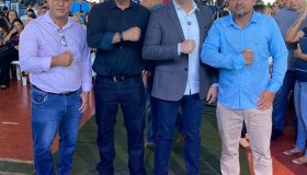 Prefeito Aldo Júlio recebe governador Marcos Rocha durante abertura do ano...