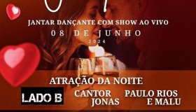 Convite Especial para o Jantar Dançante dos Namorados, na AABB Rolim De Moura