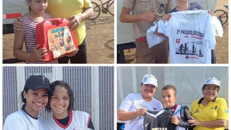 Foto 8 da matéria: Colégio Tiradentes de Rolim de Moura realiza 2ºPasseio Ciclístico