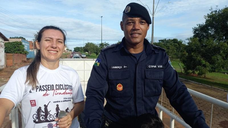 Foto 3 da matéria: Colégio Tiradentes de Rolim de Moura realiza 2ºPasseio Ciclístico