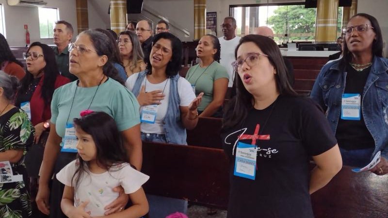 Foto 1 da matéria: CORAL HARMONIA CELESTE REALIZA PRIMEIRO SEMINÁRIO PARA CORALISTAS