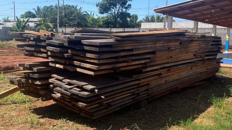 Foto 3 da matéria: Edital de Leilão de Madeiras Apreendidas e Doadas para o CTPMXI em Alta Floresta d´Oeste/RO
