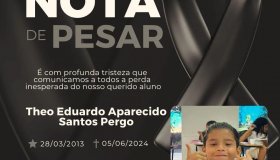 Escola Monteiro Loubato emite nota de pesar pela morte do aluno Théo Eduardo,...