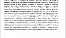 Edital de convenção do Republicanos- Novo Horizonte do Oeste