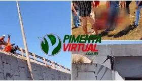 Ao tentar resgatar rapaz que ameaçava se jogar, bombeiro é puxado e acaba...