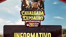 Informativo sobre os uso dos canteiros durante a Cavalgada em Rolim de Moura