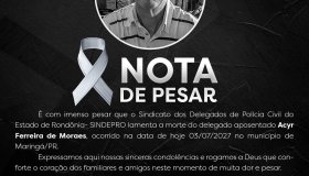 Morre o delegado Acyr Ferreira de Moraes, que já atuou em Rolim de Moura