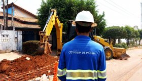 Obras de esgotamento sanitário avançam em Rolim de Moura