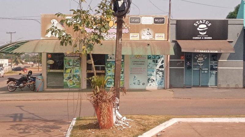 Foto 2 da matéria: Rolim de Moura: Condutor embriagado de caminhão é levado à UNISP após colisão com poste