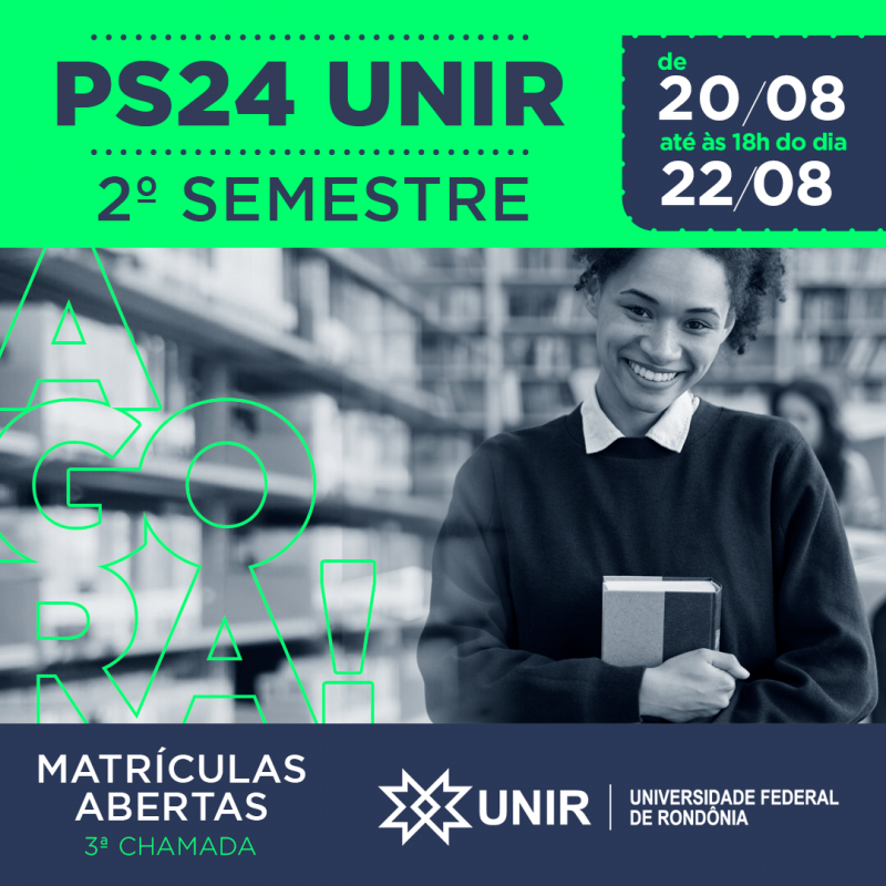 Seletivo da UNIR: Aprovados nos cursos do 2ª semestre são convocados para matrículas em 3ª Chamada