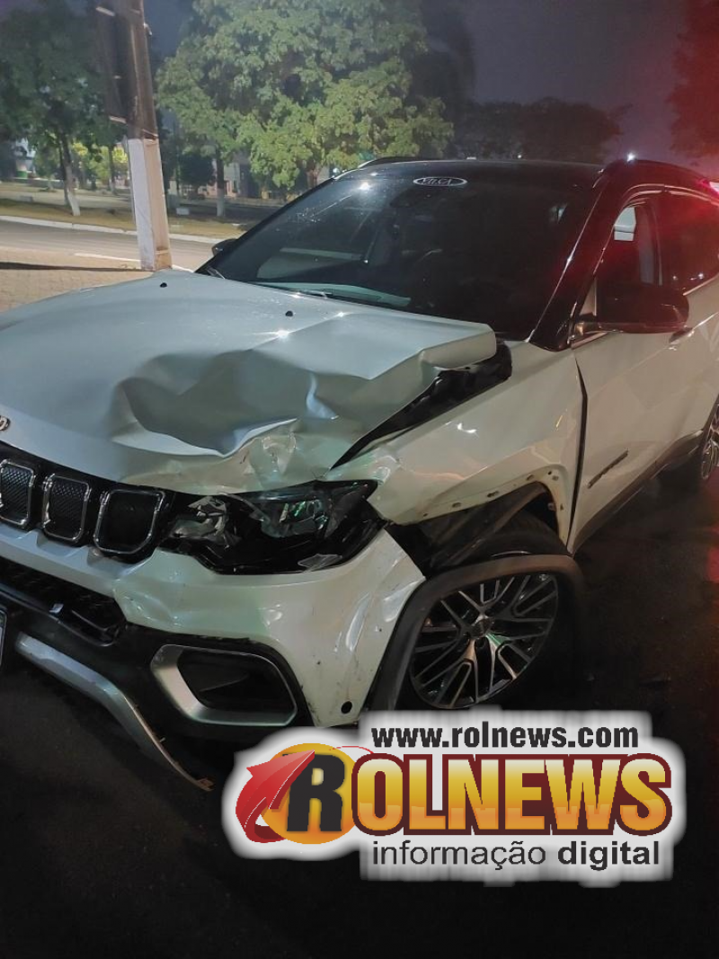 Motorista sob influência de álcool e drogas causa acidente, foge, retorna ao local e é preso, em Rolim de Moura