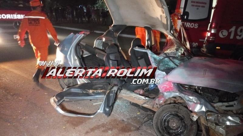 Foto 3 da matéria: Passageira de carro atingido por Hilux, com motorista embriagado, em Rolim de Moura tem morte cerebral