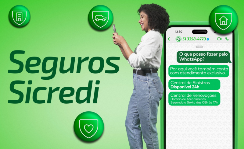 Seguros: Sicredi aprimora atendimento a sinistros e renovações de seguros com novos canais de comunicação