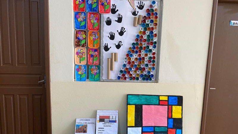 Foto 5 da matéria: EMEI Menino Jesus promove primeira mostra de Artes do Projeto Belas Artes, em Rolim de Moura