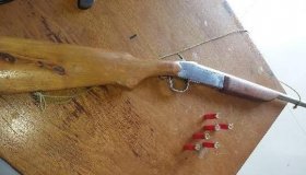 PM prende homem por porte ilegal de arma de fogo em Corumbiara