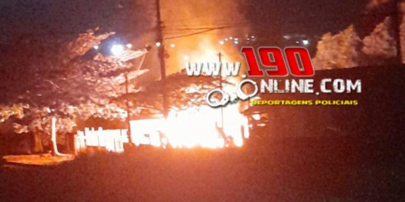 Incêndio destrói casa em Alta Floresta do Oeste