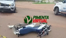 Colisão deixa motociclista com fraturas no fêmur, costela e clavícula em...