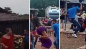 Festa de servidores no MT termina em briga generalizada