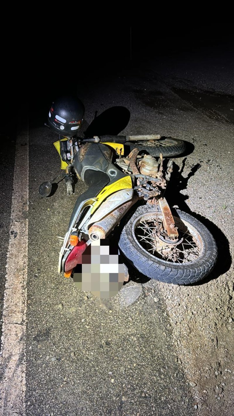 Homem morre após ser atropelado por moto na RO-383, em Santa Luzia do Oeste