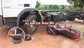 Motociclista é socorrido com fratura nas duas penas após colisão com...