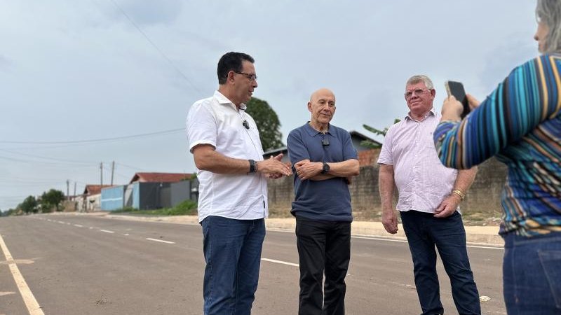 Foto 5 da matéria: Prefeito Aldo Júlio celebra investimentos de mais de R$ 21 milhões em Rolim de Moura com visita do senador Confúcio Moura