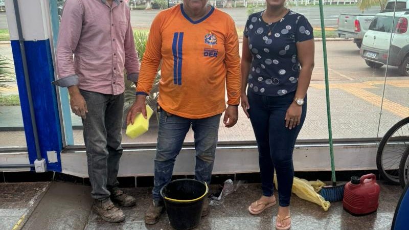 Foto 2 da matéria: Unidade Tudo Aqui em Rolim de Moura recebe adequações para melhor acessibilidade