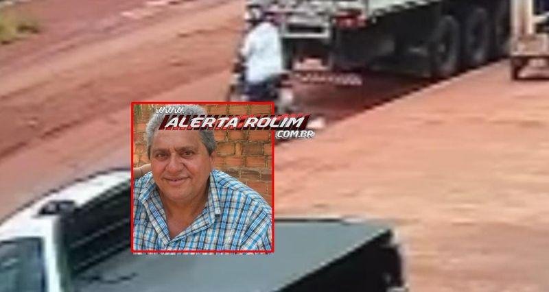 Motociclista atingido por caminhão em marcha ré em Rolim de Moura morre em hospital de Cacoal