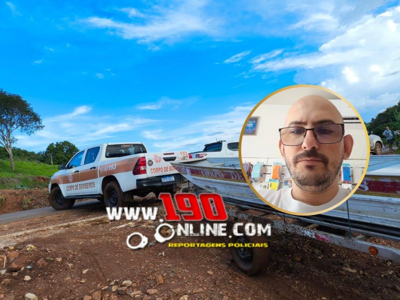 Bombeiros intensificam buscas em antigo balneário na tentativa de encontrar Wellinton, em Alta Floresta do Oeste