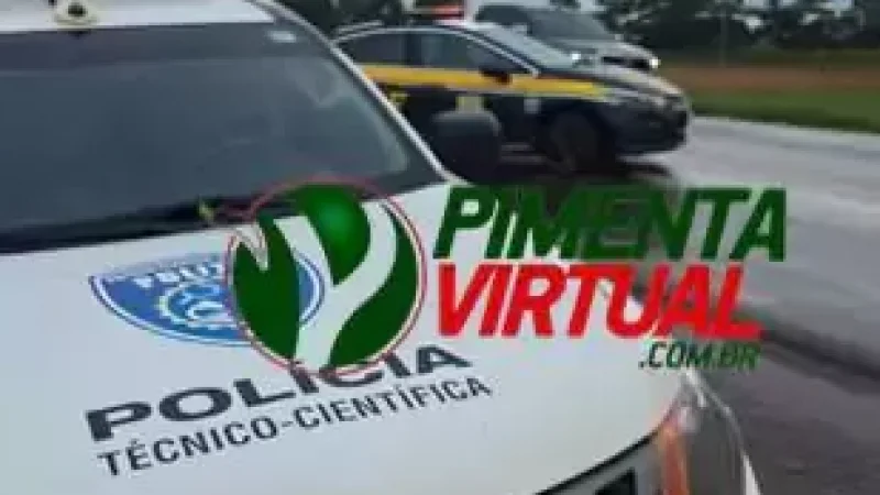 Foto 1 da matéria: Colisão frontal na BR-364 em Pimenta Bueno resulta na morte de jovem de 18 anos